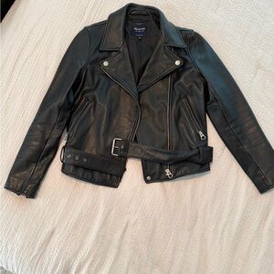 Madewell Women's Black Leather Jacket